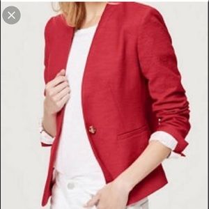 LOFT salmon blazer size 2